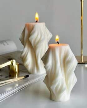 Velas de Diseño en Espiral – Elegancia y Sofisticación